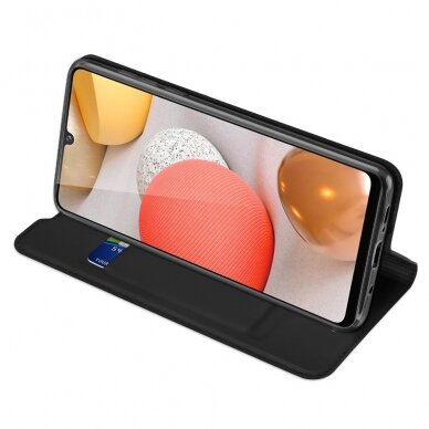 Dux Ducis Skin Pro atverčiamas dėklas Samsung Galaxy A42 5G juodas 5