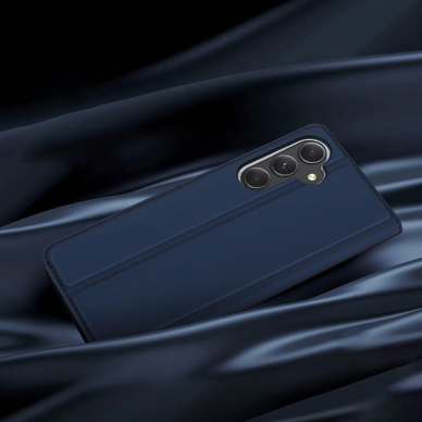Samsung Galaxy A55 5G – Dux Ducis Skin Pro dėklas su atvartu ir kortelių skyriumi - Mėlynas 13