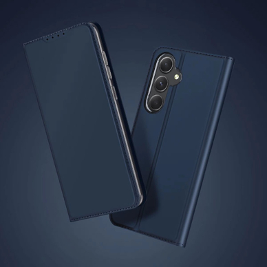Samsung Galaxy A55 5G – Dux Ducis Skin Pro dėklas su atvartu ir kortelių skyriumi - Mėlynas 2