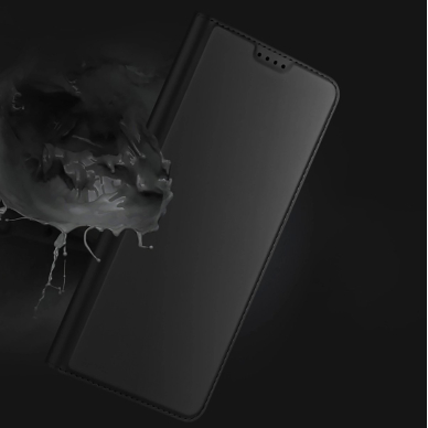 Samsung Galaxy S25 Edge – Dux Ducis Skin Pro dėklas su atvartu ir kortelių skyriumi - Juodas 11