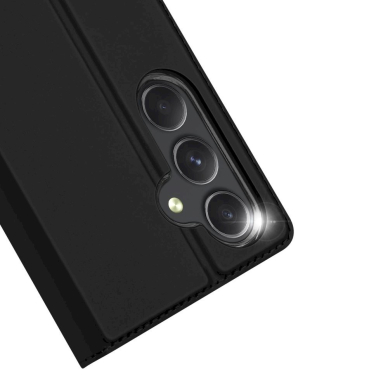 Samsung Galaxy A55 5G – Dux Ducis Skin Pro dėklas su atvartu ir kortelių skyriumi - Juodas 4