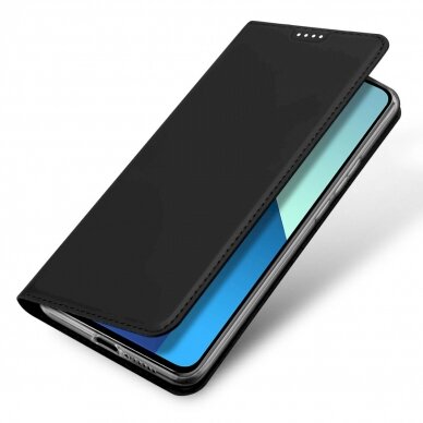 Dėklas Dux Ducis Skin Pro case with flap and card slot for Xiaomi Redmi Note 13 4G - Juodas 3