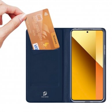 Dėklas Dux Ducis Skin Pro case with flap and card slot for Xiaomi Redmi Note 13 5G - Mėlynas 1