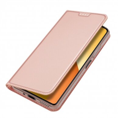 Dėklas Dux Ducis Skin Pro case with flap and card slot for Xiaomi Redmi Note 13 5G - Rožinis 3