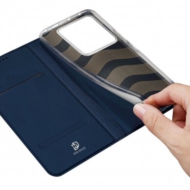 Dėklas Dux Ducis Skin Pro case with flap and card slot for Xiaomi Redmi Note 13 Pro 5G - Mėlnyas 7