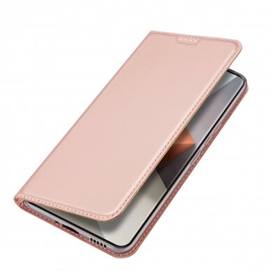 Dėklas Dux Ducis Skin Pro case with flap and card slot for Xiaomi Redmi Note 13 Pro+ 5G - Rožinis 3