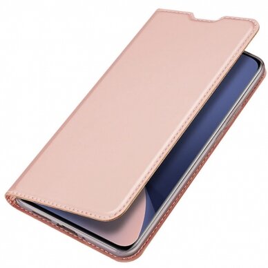 Dėklas Dux Ducis Skin Pro flip case, wallet and stand skirta Xiaomi Poco M6 Pro / Redmi 12/12R - rožinis 1