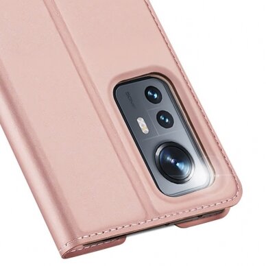 Dėklas Dux Ducis Skin Pro flip case, wallet and stand skirta Xiaomi Poco M6 Pro / Redmi 12/12R - rožinis 4