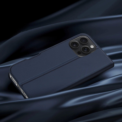 Dėklas dux Ducis Skin Pro iPhone 16 Pro Max su vieta kortelėms - Mėlynas 11 Dėklas dux Ducis Skin Pro iPhone 16 Pro Max su vieta kortelėms - Mėlynas 11