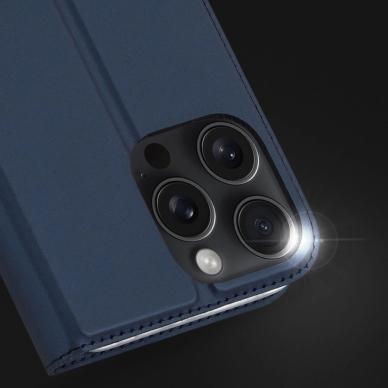 Dėklas dux Ducis Skin Pro iPhone 16 Pro Max su vieta kortelėms - Mėlynas 13 Dėklas dux Ducis Skin Pro iPhone 16 Pro Max su vieta kortelėms - Mėlynas 13