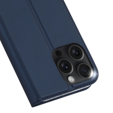 Dėklas dux Ducis Skin Pro iPhone 16 Pro Max su vieta kortelėms - Mėlynas 3 Dėklas dux Ducis Skin Pro iPhone 16 Pro Max su vieta kortelėms - Mėlynas 3