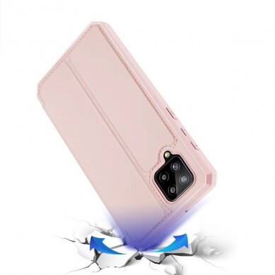 DUX DUCIS Skin X atverčiamas dėklas Samsung Galaxy A42 5G rožinis 7