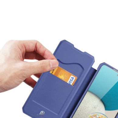 Atverčiamas dėklas DUX DUCIS Skin X Holster Samsung Galaxy A73 Mėlynas 3 Atverčiamas dėklas DUX DUCIS Skin X Holster Samsung Galaxy A73 Mėlynas 3