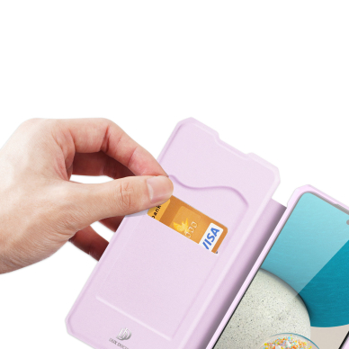 Atverčiamas dėklas DUX DUCIS Skin X Holster Samsung Galaxy A73 Rožinis 3 Atverčiamas dėklas DUX DUCIS Skin X Holster Samsung Galaxy A73 Rožinis 3