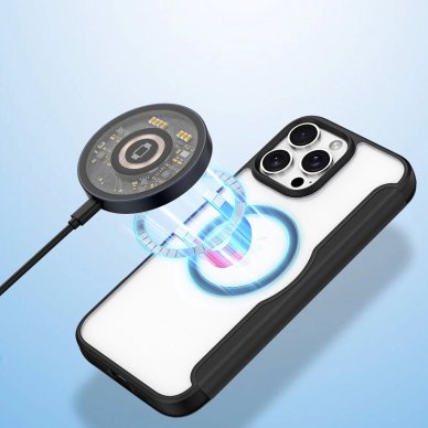 Atverčiamas Dėklas Atverčiamas Dėklas Dux Ducis Skin X Pro iPhone 16 Pro Max with MagSafe and Flip - Juodas 4 Atverčiamas Dėklas Atverčiamas Dėklas Dux Ducis Skin X Pro iPhone 16 Pro Max with MagSafe and Flip - Juodas 4