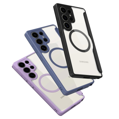 Samsung Galaxy S25 Ultra Dux Ducis Skin X Pro dėklas su MagSafe ir pinigine - juodas 10