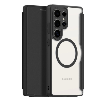Samsung Galaxy S25 Ultra Dux Ducis Skin X Pro dėklas su MagSafe ir pinigine - juodas 11