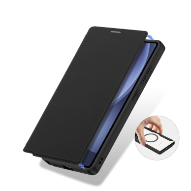 Samsung Galaxy S25 Ultra Dux Ducis Skin X Pro dėklas su MagSafe ir pinigine - juodas 6