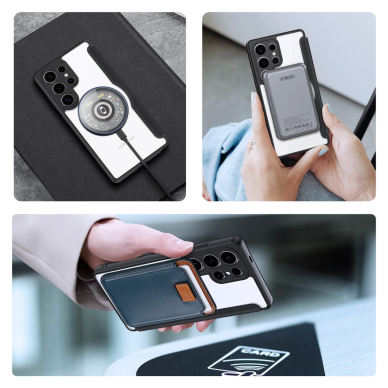 Samsung Galaxy S25 Ultra Dux Ducis Skin X Pro dėklas su MagSafe ir pinigine - juodas 7