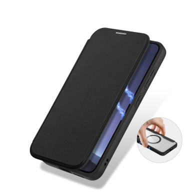 Dux Ducis Skin X Pro Dėklas skirtas Samsung Galaxy S25+ with MagSafe and Piniginės tipo - Juodas 4
