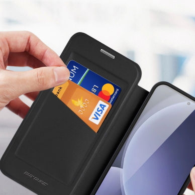 Dux Ducis Skin X Pro Dėklas skirtas Samsung Galaxy S25+ with MagSafe and Piniginės tipo - Juodas 5