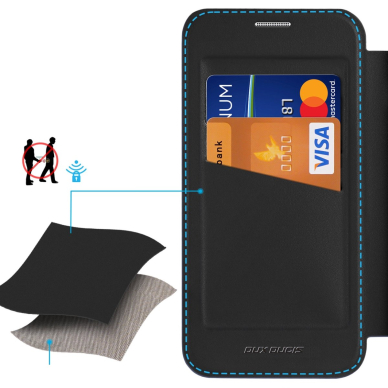 Dux Ducis Skin X Pro Dėklas skirtas Samsung Galaxy S25 with MagSafe and Piniginės tipo - Juodas 4