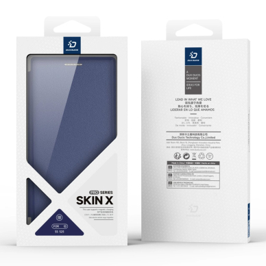 Dux Ducis Skin X Pro Dėklas skirtas Samsung Galaxy S25 with MagSafe and Piniginės tipo - Mėlynas 13