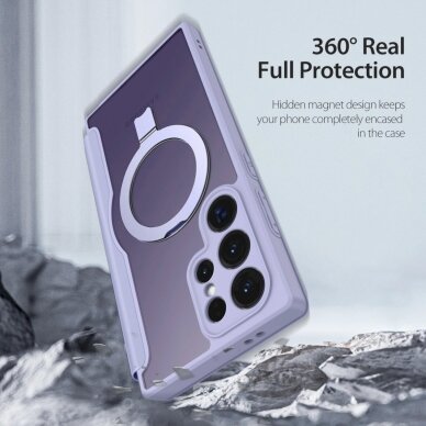 Dėklas Dux Ducis Skin X Pro case with flap and magnetic ring for Samsung S24 Ultra - Violetinis 14