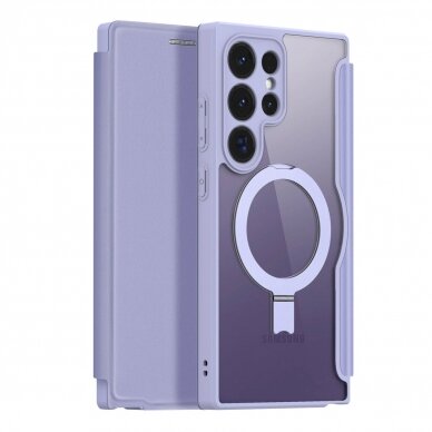Dėklas Dux Ducis Skin X Pro case with flap and magnetic ring for Samsung S24 Ultra - Violetinis 2