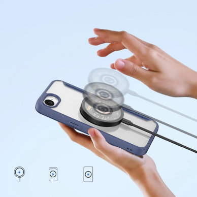 Dux Ducis Skin X Pro dėklas su MagSafe iPhone 16E - mėlynas 3