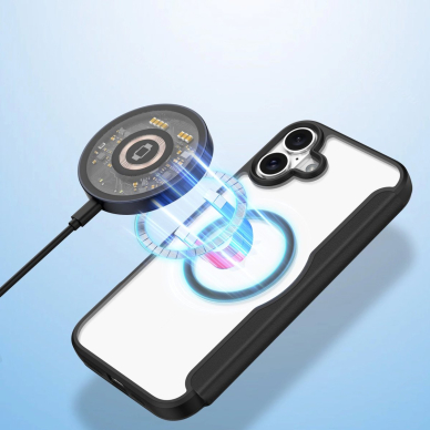 Dux Ducis Skin X Pro iPhone 16 dėklas su MagSafe ir atverčiamu dangteliu - juodas 3