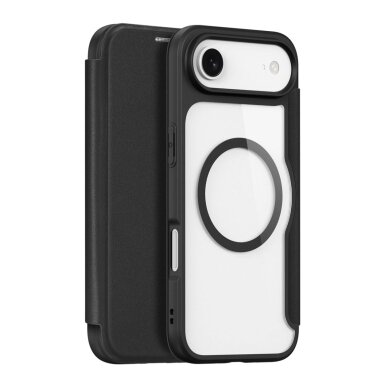 iPhone 17 Air Dux Ducis Skin X Pro dėklas su pinigine, suderinamas su MagSafe – juodas iPhone 17 Air Dux Ducis Skin X Pro dėklas su pinigine, suderinamas su MagSafe – juodas