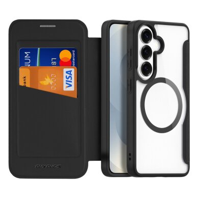 Samsung Galaxy S26+ Dux Ducis Skin X Pro MagSafe Wallet dėklas – juodas 1