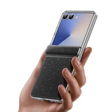 Samsung Galaxy Z Flip7 Dux Ducis Stex dėklas – juodas 6 Samsung Galaxy Z Flip7 Dux Ducis Stex dėklas – juodas 6