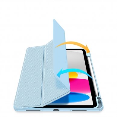 Dėklas Dux Ducis Toby iPad 10.9 2022 (10 gen.) Mėlynas 11