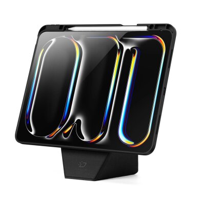 iPad Pro 13" (2024/2025) Dux Ducis Vers dėklas su stovu ir Apple Pencil laikikliu – juodas 2