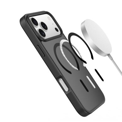 iPhone 17 Pro dėklas Dux Ducis Yind, MagSafe – juodas 4
