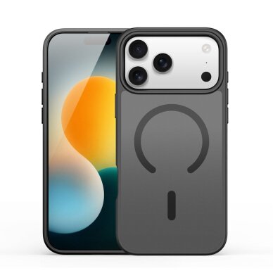 iPhone 17 Pro dėklas Dux Ducis Yind, MagSafe – juodas iPhone 17 Pro dėklas Dux Ducis Yind, MagSafe – juodas