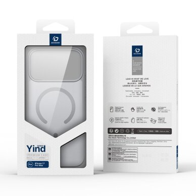 iPhone 17 Pro Max dėklas Dux Ducis Yind, MagSafe – pilkas 8
