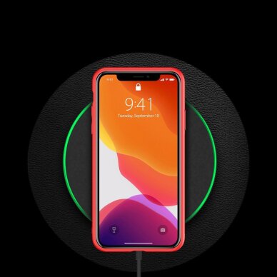 Akcija! Dux Ducis Yolo Elegantiškas Tpu Ir Pu Odos Dėklas Iphone 12 Pro Max Raudonas  8