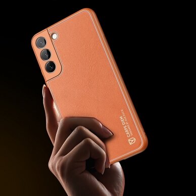 Dėklas Dux Ducis Yolo elegant Samsung Galaxy S22 Plus Oranžinis 11