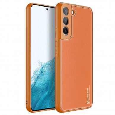 Dėklas Dux Ducis Yolo elegant Samsung Galaxy S22 Plus Oranžinis 2