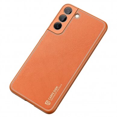 Dėklas Dux Ducis Yolo elegant Samsung Galaxy S22 Plus Oranžinis 7