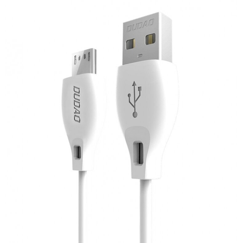 Dudao micro USB data charging kabelis 2.4A 2m baltas (L4M 2m baltas) Dudao micro USB data charging kabelis 2.4A 2m baltas (L4M 2m baltas)