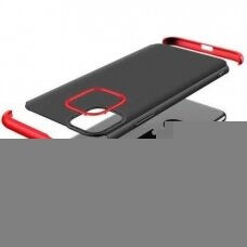 Dviejų Dalių Plastikinis Dėklas Apsaugantis Priekį Ir Galą 'Gkk 360' Iphone 12 Pro Max Juodas-Raudonas