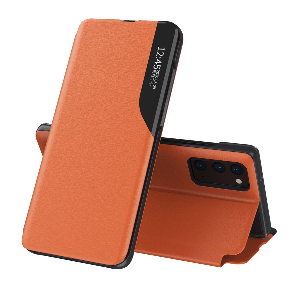 Dėklas Eco Leather View Samsung Galaxy A72 4G Oranžinė Dėklas Eco Leather View Samsung Galaxy A72 4G Oranžinė