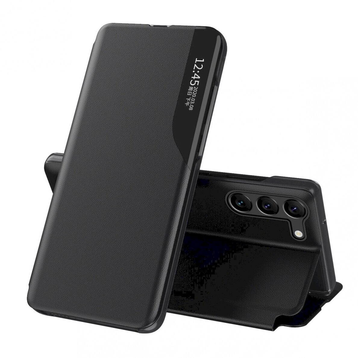 Eco Leather View Dėklas Samsung A05sflap - Juodas Eco Leather View Dėklas Samsung A05sflap - Juodas