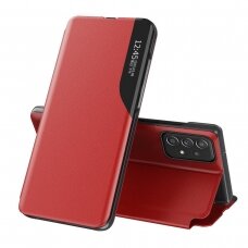 Dėklas Eco Leather View Samsung Galaxy A73 Raudonas