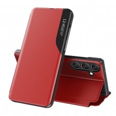 Dėklas Eco Leather View Samsung Galaxy A54 5G Raudonas