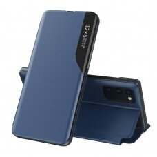 Dėklas Eco Leather View Samsung Galaxy A72 4G Mėlynas